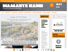 Tablet Screenshot of diamanteradio.com